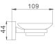 Мыльница Haiba HB8602 хром