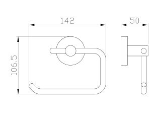 Держатель для туалетной бумаги Wonzon & Woghand Easy WW-8116 хром