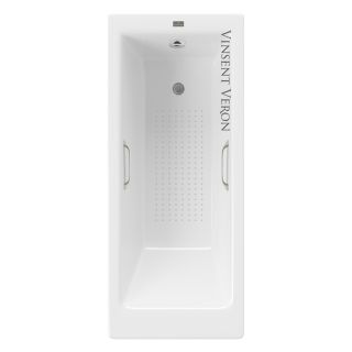 Ванна чугунная Vinsent Veron Tampa VTP1707042H/VH0012NI-AS с ручками никель 170х70 см