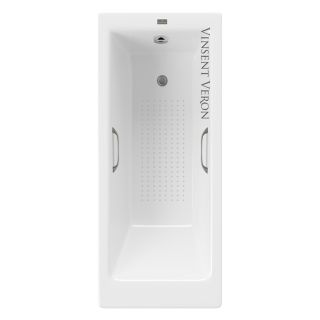 Ванна чугунная Vinsent Veron Tampa VTP1707042H/VH0012GM-AS с ручками оружейная сталь 170х70 см