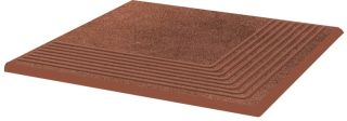 Ступень угловая Ceramika Paradyz Таурус коричневая 51422, 30х30