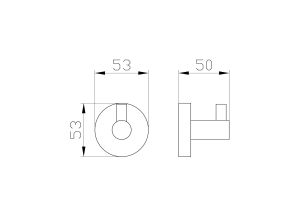 Крючок для ванной Wonzon & Woghand Easy WW-8105 хром