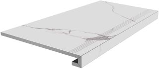 Ступень Kerama Marazzi SG849992R\GCF клеёная Монте Тиберио белый лаппатированный 33x80x0,9