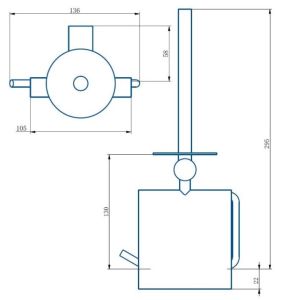Держатель для туалетной бумаги Haiba HB8411 хром