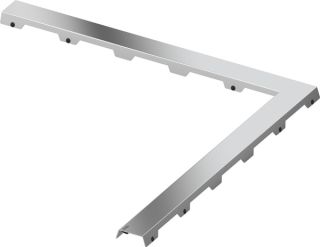TECE Декоративная панель TECEdrainline "steel II" угловая 611082 из нержавеющей стали 100 x 100 cм TECE Декоративная панель TECEdrainline "steel II" угловая 611082 из нержавеющей стали 100 x 100 cм