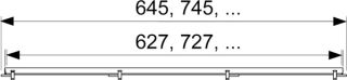 TECE Основа для плитки "plate I" 601270 120 см TECE Основа для плитки "plate I" 601270 120 см