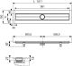 TECE Дренажный канал TECEdrainline, прямой 601000 Seal System 100 см
