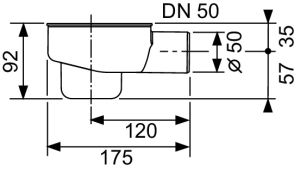 TECE Сифон  DN 50 650001
