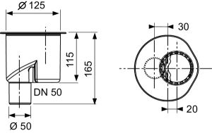 TECE Сифон  DN 50 650003