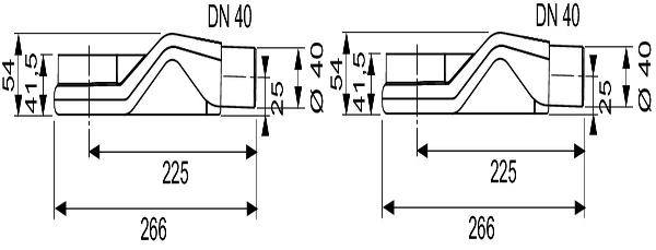 TECE Сифон  DN 40 650004