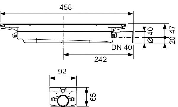 TECE Сифон DN 40 673001