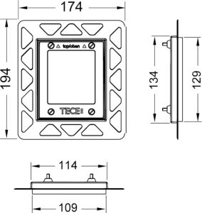 TECE Монтажная рамка urinal 9242646
