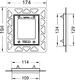 TECE Монтажная рамка urinal 9242646