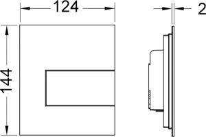 TECE Панель смыва для писсуара TECEsquare 9242809