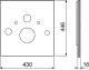Tece Стеклянная панель TECElux, нижняя 9650101