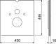Tece Стеклянная панель TECElux, нижняя 9650102