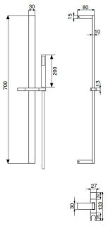 Душевой гарнитур, хром Cezares CZR-L-SD-01