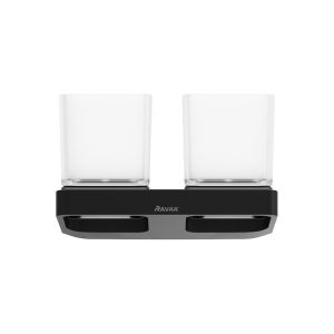 Стаканы  Ravak 10° чёрный X07P558
