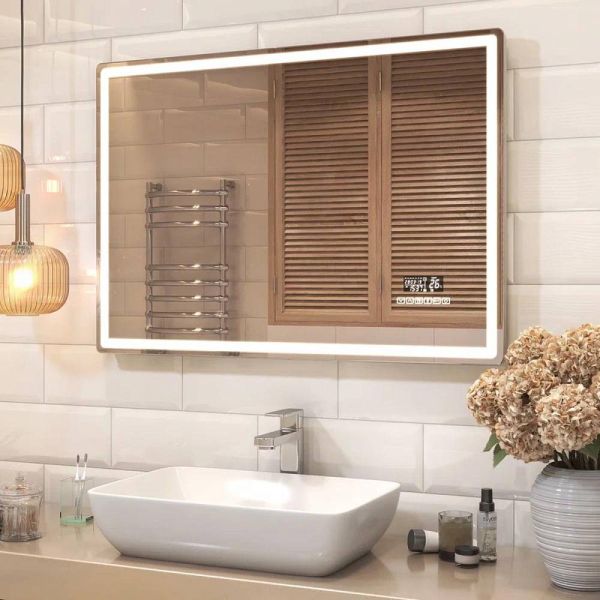 Зеркало с подсветкой Vigo Geometry Media voice 050 100 см