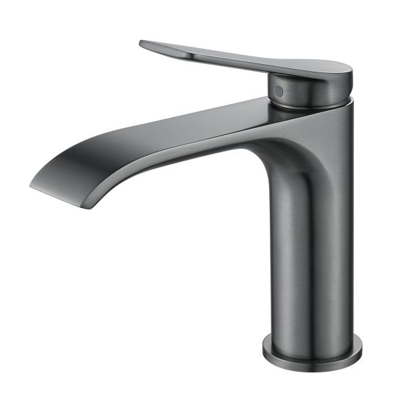 Смеситель для раковины Shevanik S4101T оружейная сталь