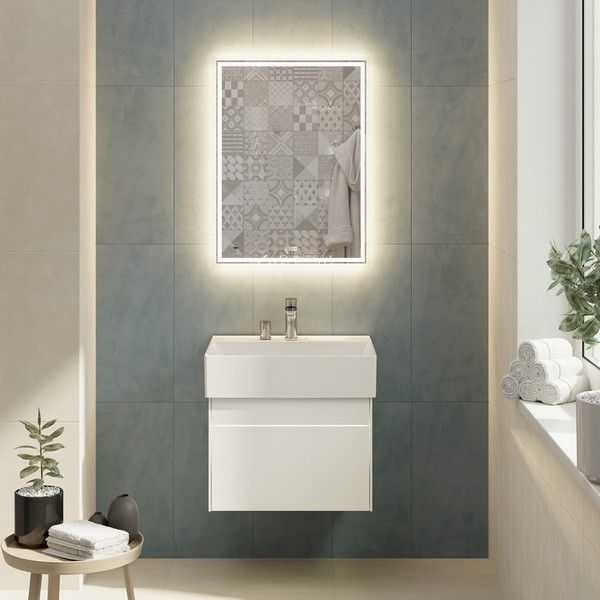 Зеркало с подсветкой Kerama Marazzi Tecno M TE.mi.60 60 см с функцией антизапотевание белый