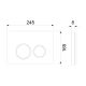 Комплект TECE TECEspring S401104 инсталляция для унитаза с кнопкой смыва чёрный матовый