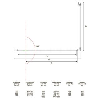 Душевой уголок Veconi Rovigo RV-033R, 900х1000х1950, хром, стекло дождь Душевой уголок Veconi Rovigo RV-033R, 900х1000х1950, хром, стекло дождь