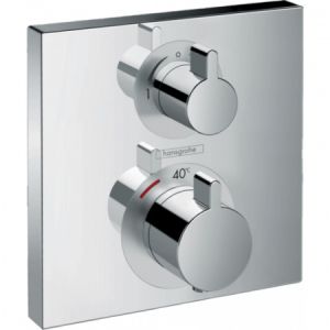 Термостатический смеситель Hansgrohe Ecostat Square 15714000 для ванны с душем