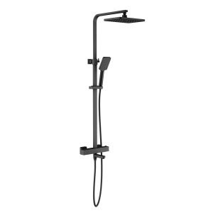 Душевая система Timo Tetra-thermo SX-0169/03 с термостатом чёрный