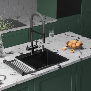 Кухонная мойка Roxenbath Simple 45 560220-45B графит