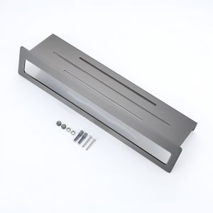 Полка с держателем полотенец Raglo R340.04.09 графит