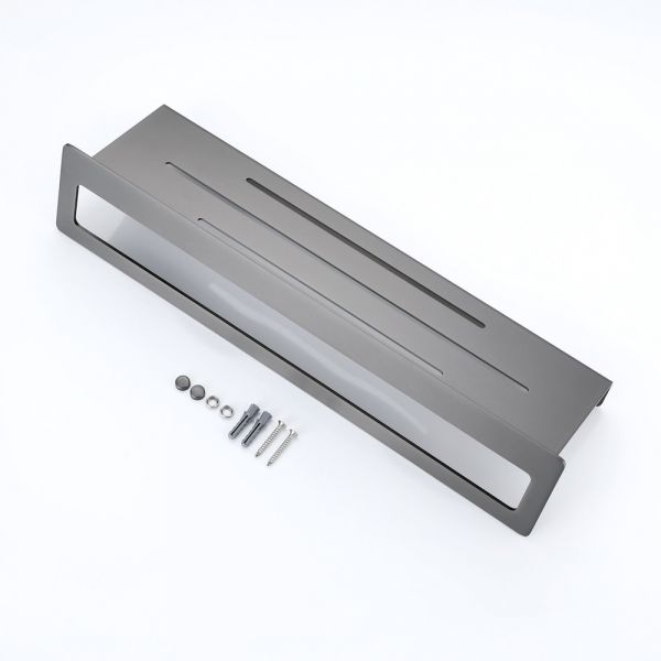 Полка с держателем полотенец Raglo R340.04.09 графит