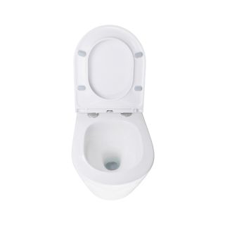 Унитаз подвесной Azario Bliss AZ-5179T-WHT безободковый торнадо белый