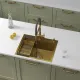 Кухонная мойка Roxenbath Snake 60 560220-60-GS золото текстурное покрытие