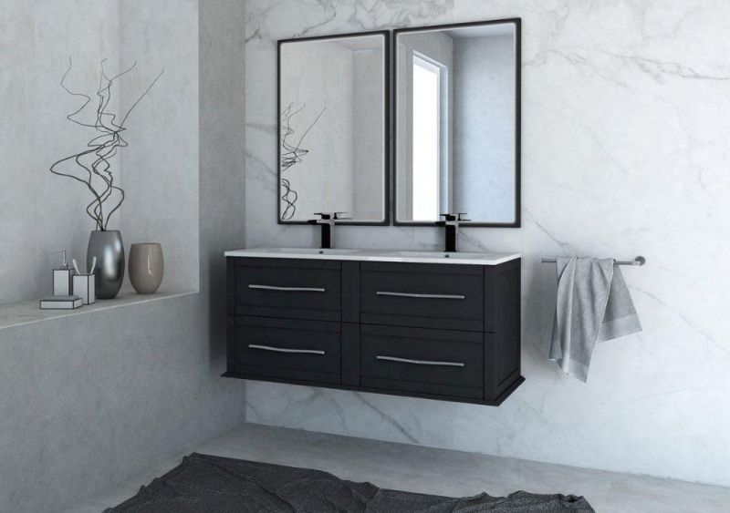 Тумба под раковину Cezares 120x55 Nero grafite Tiffany 54955