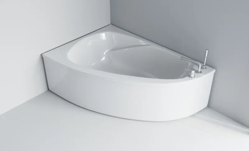 Ванна из искусственного камня Astra-Form Тиора 01010023 левая 155x105 см белый глянец