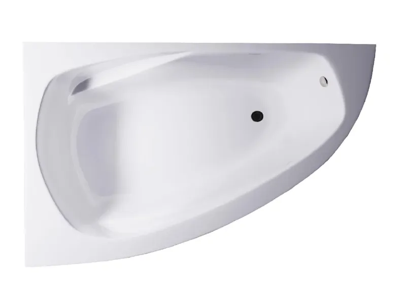 Ванна из искусственного камня Astra-Form Тиора 01010023 левая 155x105 см белый глянец