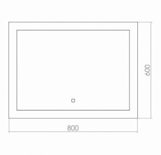 Зеркало с подсветкой Azario Норма ФР-00000844 80 см