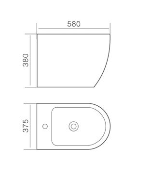 Timo биде KULO напольное (TK-402)