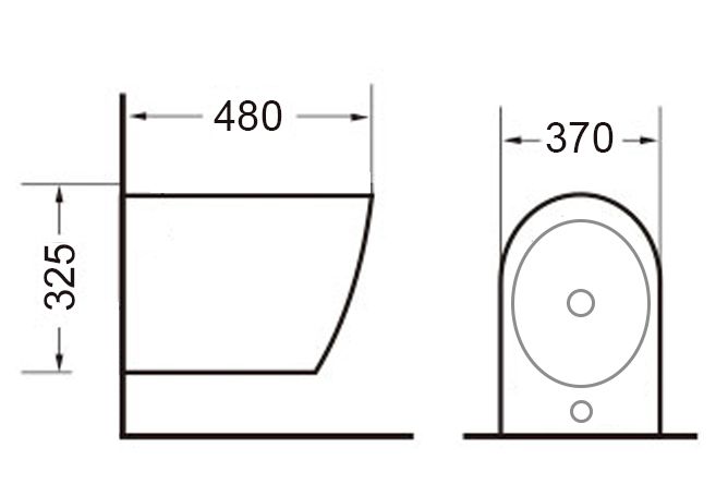 Timo биде KULO подвесное  (TK-404)