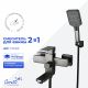 Смеситель для ванны Ceruttispa КЛЕЛИЯ VGR (CLELIA VGR) CT12063 серый матовый