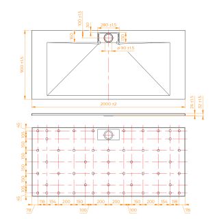 Душевой поддон RGW TKS-W 553802920-01 90x200см белый Душевой поддон RGW TKS-W 553802920-01 90x200см белый