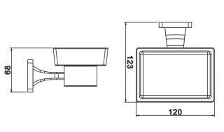 Мыльница Rose RG1503H чёрный Мыльница Rose RG1503H чёрный