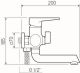 Смеситель для ванны с душем РМС SL77W-009E белый