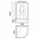 Душевая кабина Parly TMF901 85x85 см белый