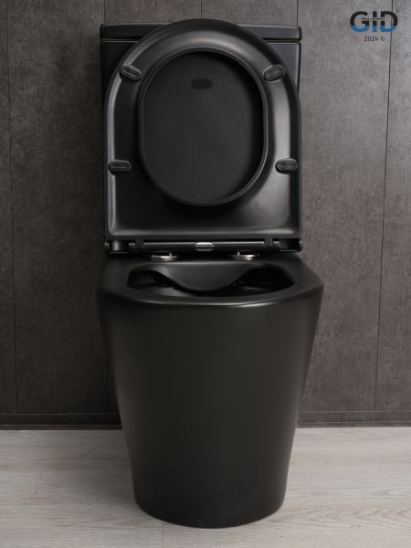 Унитаз напольный Gid Tn2189Bm 62248Y черный матовый 64.5x38.5x82.5