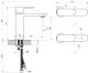 Смеситель для раковины Ravak Chrome II CR X070458 чёрный матовый