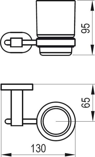 Ravak Держатель со стаканом (стекло) CR 210.00