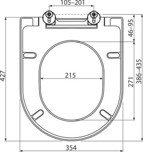 Ravak Сиденье для унитаза Uni  Chrome 02A белое X01549