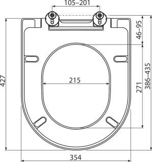 Ravak Сиденье для унитаза Uni  Chrome 02A белое X01549